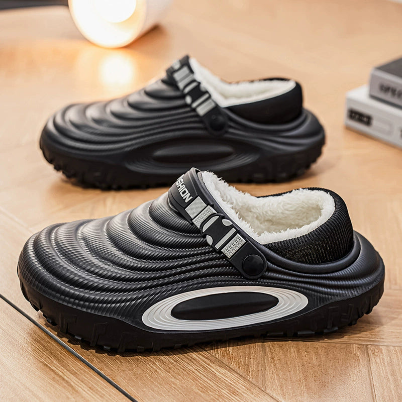 Wasserdichte Herren-Clogs mit Fleecefutter und weiter Passform – Ansicht 3