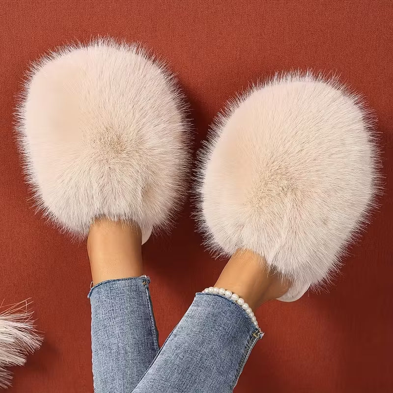 Elegante flauschige Damen-Pantoffeln – Ansicht 9