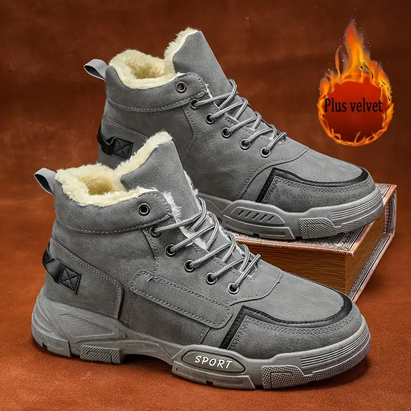 Isolierte Herren-Schneestiefel mit gepolsterter Innensohle – Ansicht 11