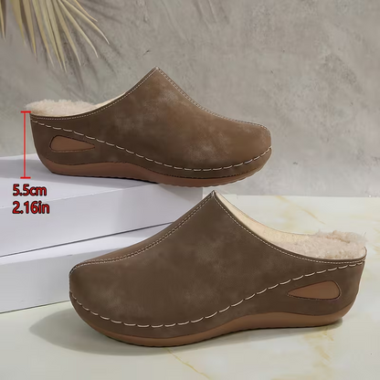 Warme ergonomisch geformte Damen-Winterpantoffeln – Ansicht 4