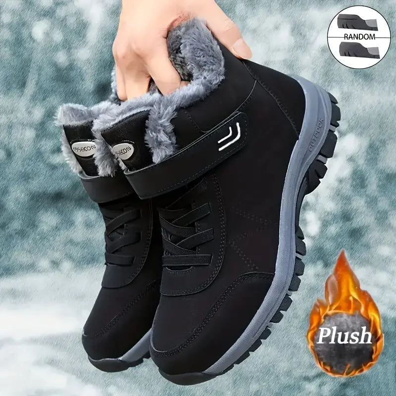 Gefütterte Damen-Schneestiefel für draußen – Ansicht 2