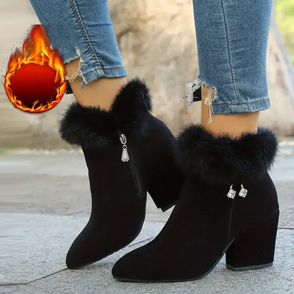 Damen-Stiefeletten mit Blockabsatz – Ansicht 1