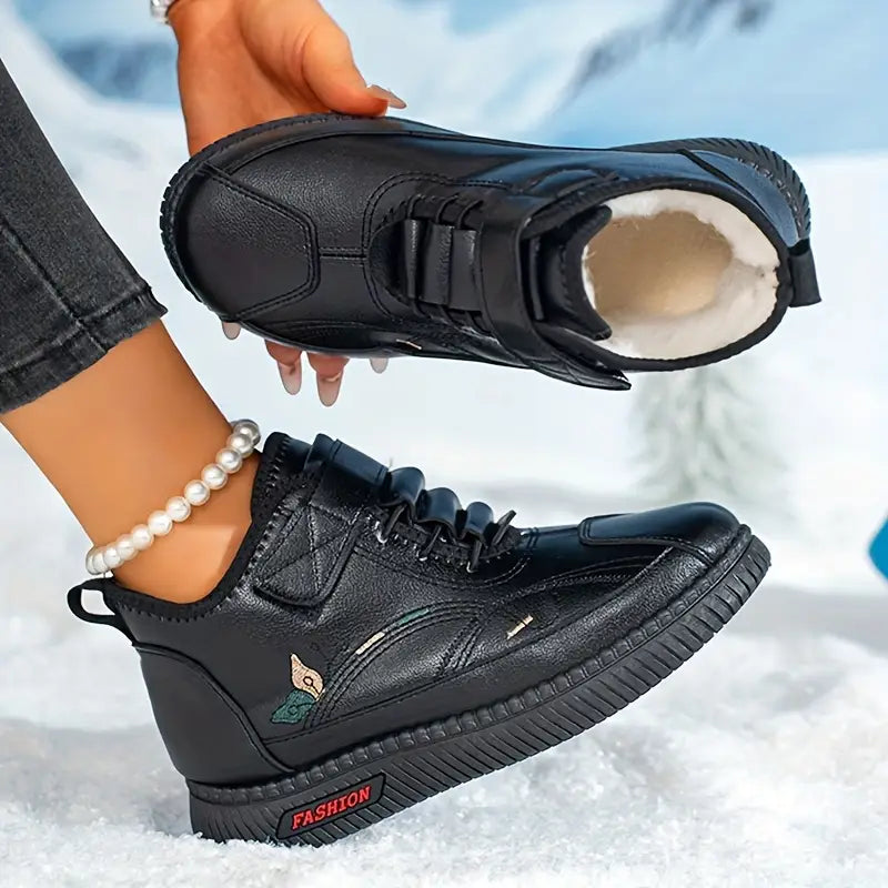 Leichte warme Damen-Winterstiefel mit verstellbarer Schnürung – Ansicht 4