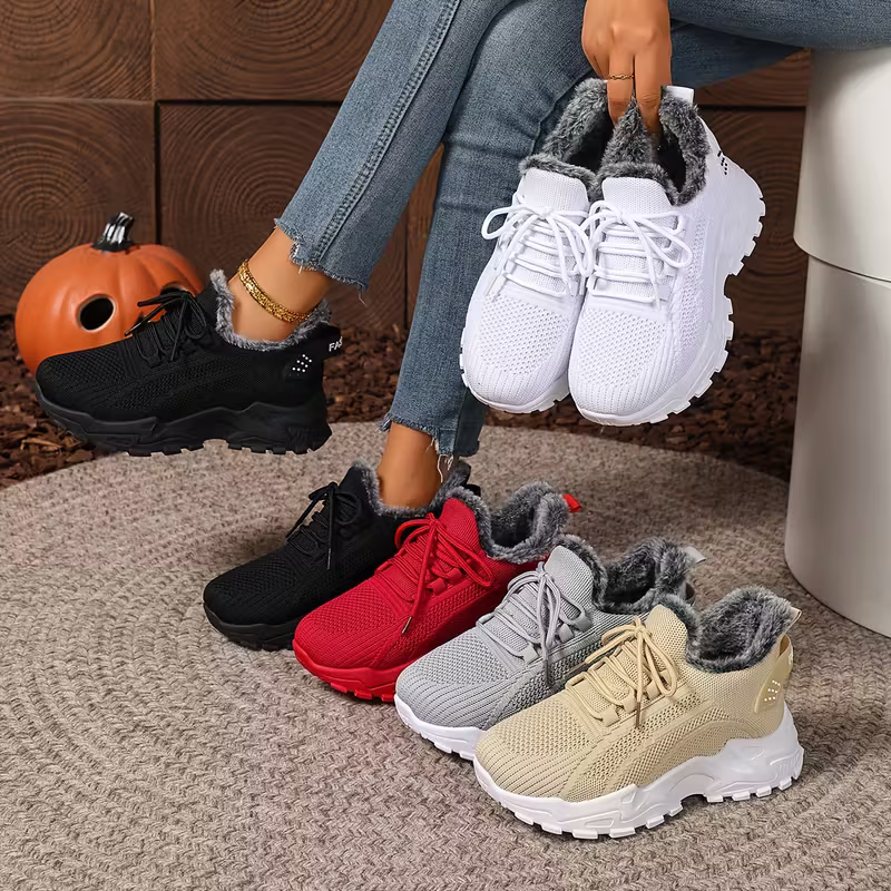Damen-Wintersneaker mit Plüschfutter – Ansicht 1