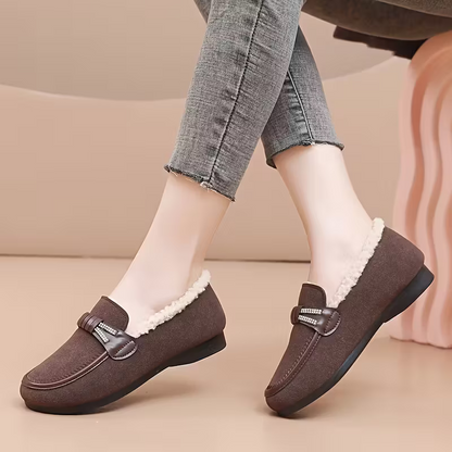 Damen-Winterschuhe mit Schleife und Strassdetails – Ansicht 8