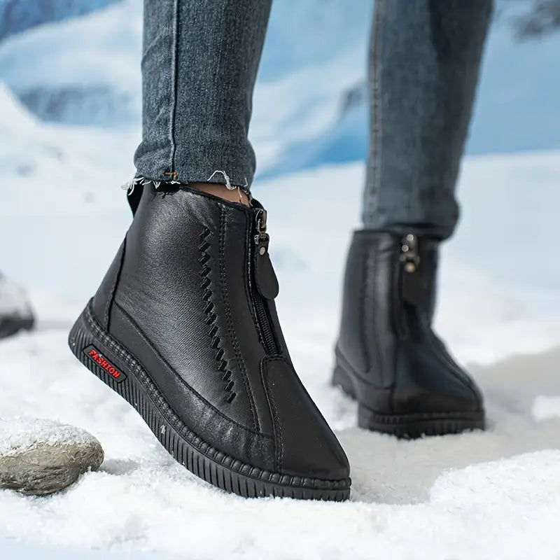 Warme wasserdichte Damen-Stiefel mit Reißverschluss – Ansicht 8