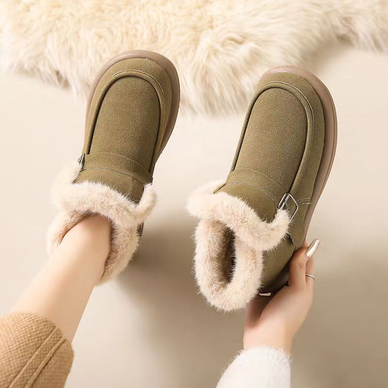 Damen-Winterstiefel mit dickem Plüschfutter – Ansicht 3