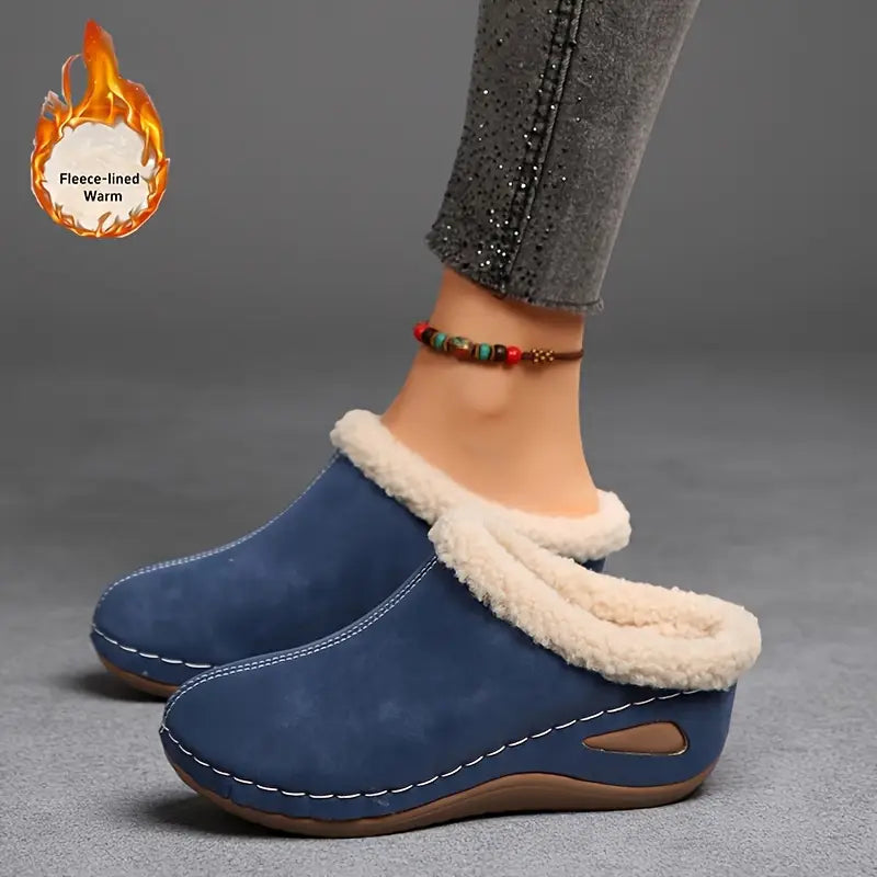 Warme Damen-Slipper mit Plateausohle – Ansicht 6