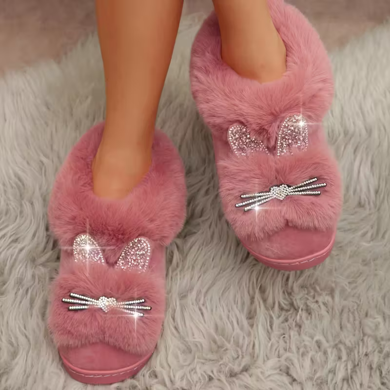 Bequeme warme Damen-Winterpantoffeln – Ansicht 2
