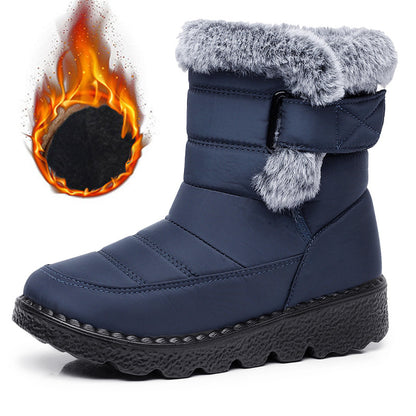 Bequeme wasserdichte Damen-Winterstiefel mit Plüschfutter – Ansicht 3