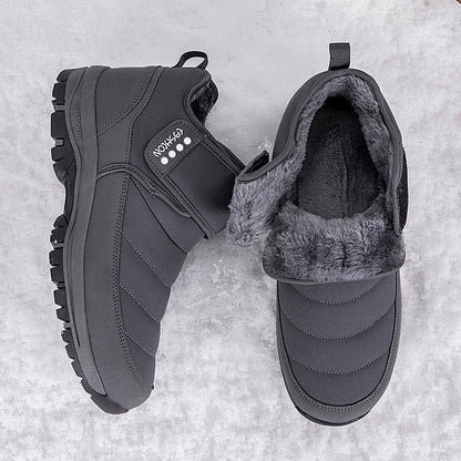 Wasserdichte Unisex-Schneestiefel mit Fellfutter und Fußgewölbeunterstützung – Ansicht 17