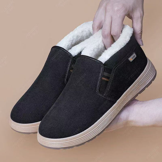 Warme Herren-Winterschuhe mit Fleecefutter zum Hineinschlüpfen – Ansicht 1