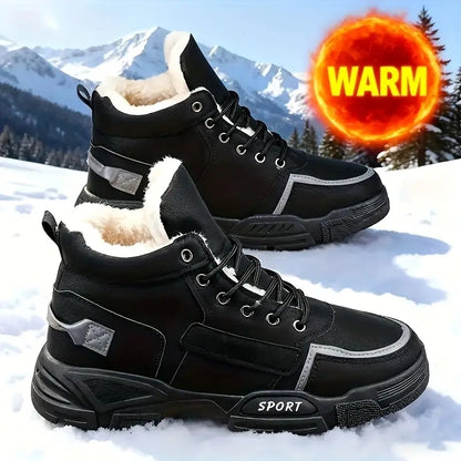 Isolierte Herren-Schneestiefel mit gepolsterter Innensohle – Ansicht 3