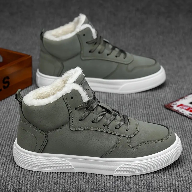 Halbhohe Herren-Winterstiefel mit Plüschfutter – Ansicht 6