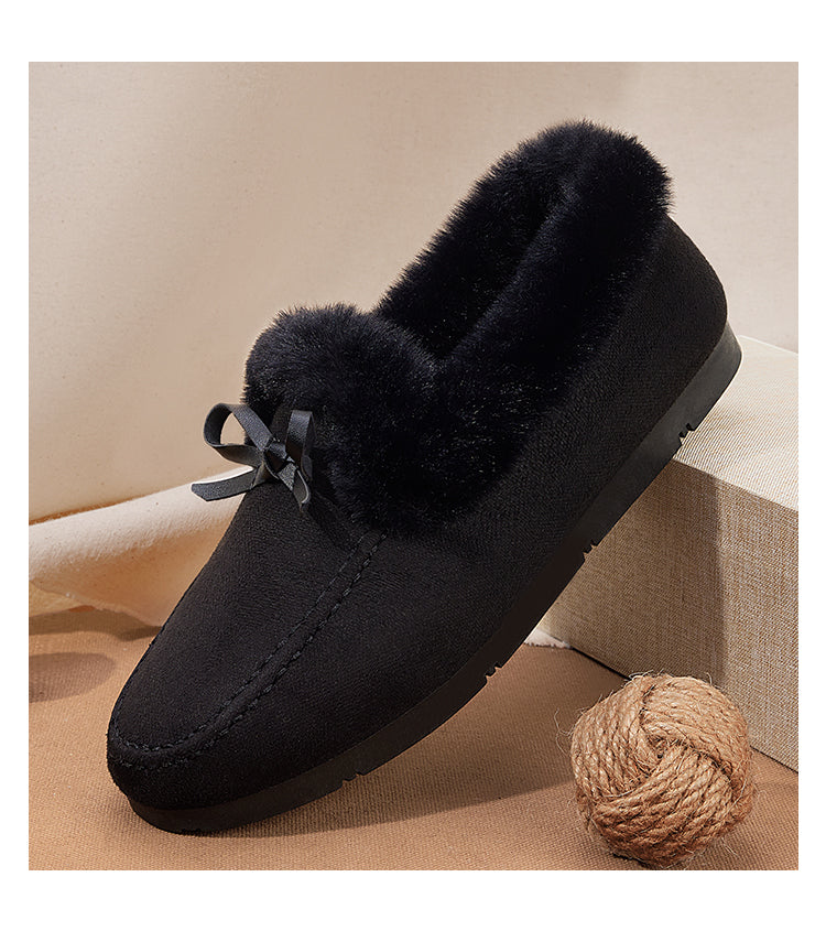 Warme flache Damen-Slipper – Ansicht 2