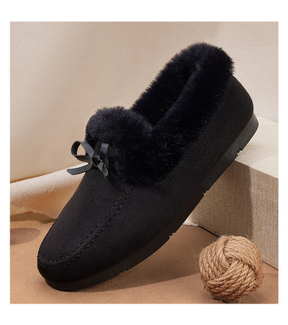 Warme flache Damen-Slipper – Ansicht 2