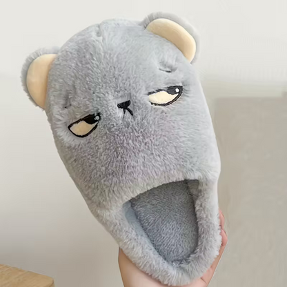 Weiche Damen-Hausschuhe mit Cartoonmotiv – Ansicht 3