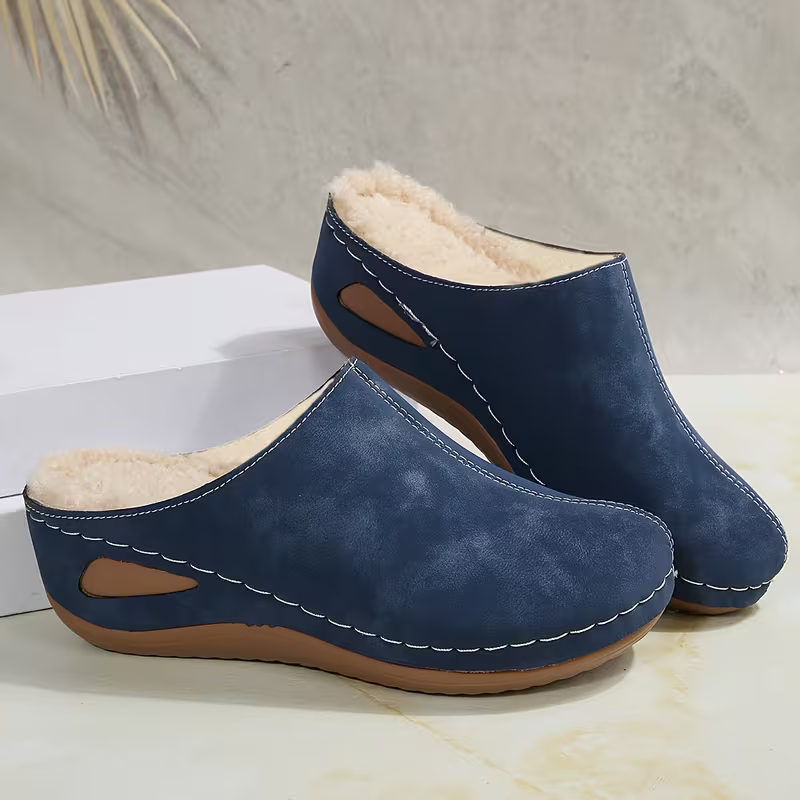 Warme ergonomisch geformte Damen-Winterpantoffeln – Ansicht 9