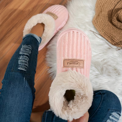 Weiche warme Damen-Pantoffeln mit dicker Sohle – Ansicht 3