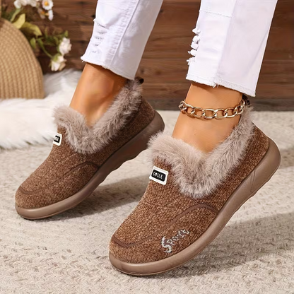 Warm gefütterte Damen-Slipper für drinnen und draußen – Ansicht 8