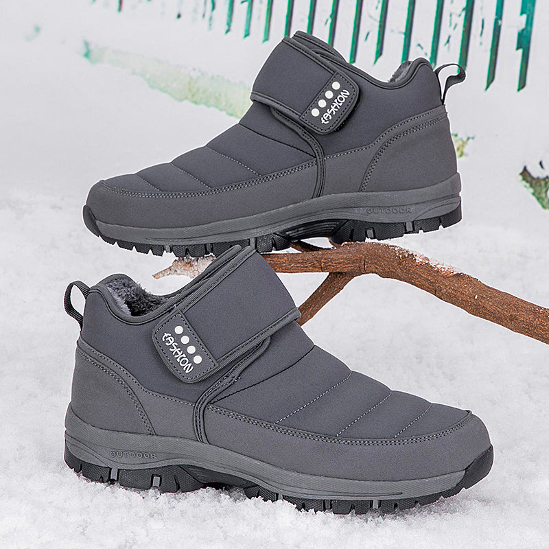 Wasserdichte Unisex-Schneestiefel mit Fellfutter und Fußgewölbeunterstützung – Ansicht 19