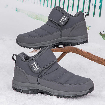 Wasserdichte Unisex-Schneestiefel mit Fellfutter und Fußgewölbeunterstützung – Ansicht 19