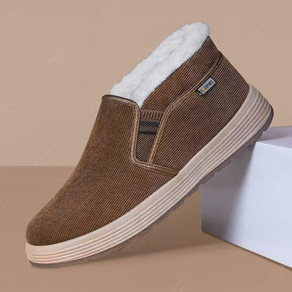 Warme Herren-Winterschuhe mit Fleecefutter zum Hineinschlüpfen – Ansicht 5