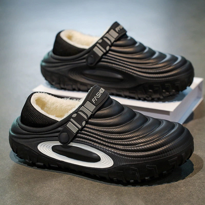 Wasserdichte Herren-Clogs mit Fleecefutter und weiter Passform – Ansicht 1