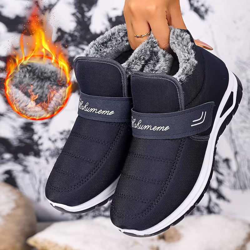 Warme Damen-Winterstiefel zum Hineinschlüpfen – Ansicht 3