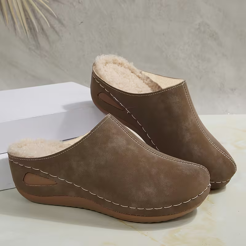Warme ergonomisch geformte Damen-Winterpantoffeln – Ansicht 14