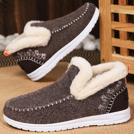Wasserdichte Unisex-Winterstiefel mit Fleecefutter – Ansicht 1