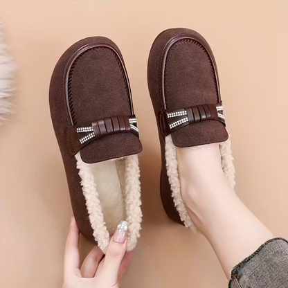 Damen-Winterschuhe mit Schleife und Strassdetails – Ansicht 7