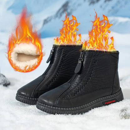 Warme wasserdichte Damen-Stiefel mit Reißverschluss – Ansicht 6