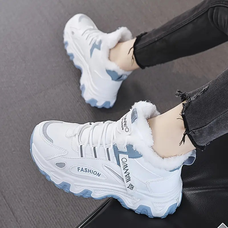 Warme Damen-Wintersneaker in großen Größen – Ansicht 9
