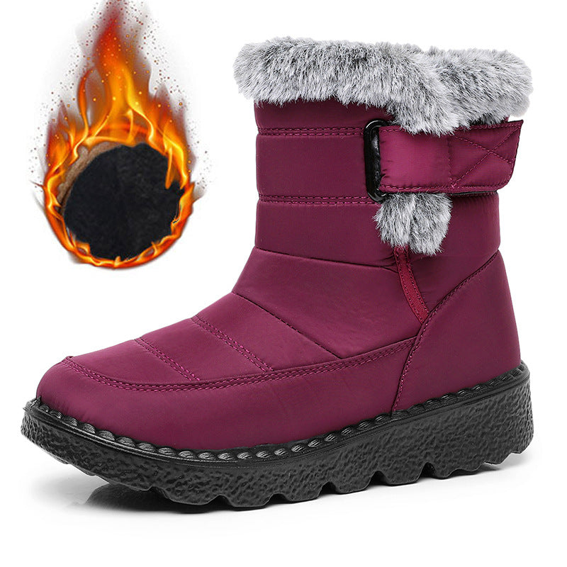 Bequeme wasserdichte Damen-Winterstiefel mit Plüschfutter – Ansicht 5