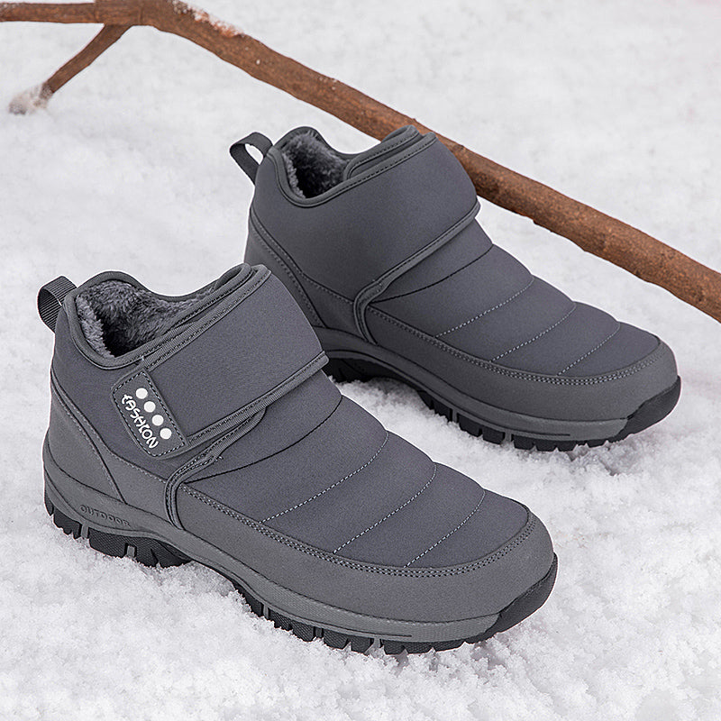 Wasserdichte Unisex-Schneestiefel mit Fellfutter und Fußgewölbeunterstützung – Ansicht 18