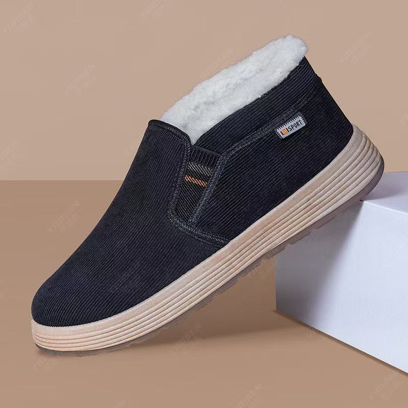 Warme Herren-Winterschuhe mit Fleecefutter zum Hineinschlüpfen – Ansicht 4