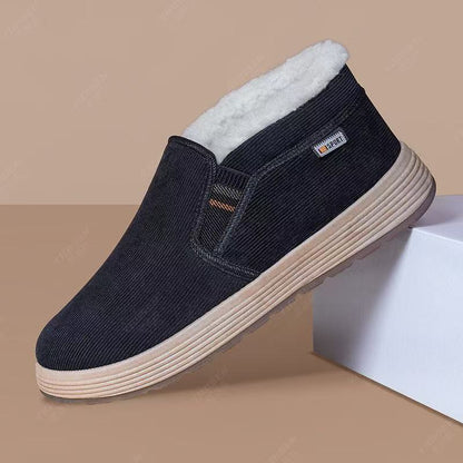 Warme Herren-Winterschuhe mit Fleecefutter zum Hineinschlüpfen – Ansicht 4
