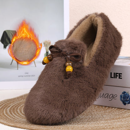 Warme flauschige Damen-Slipper für drinnen und draußen – Ansicht 6
