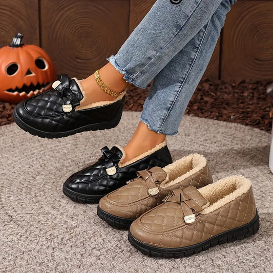 Wärmende wasserdichte Damen-Winterloafer – Ansicht 1