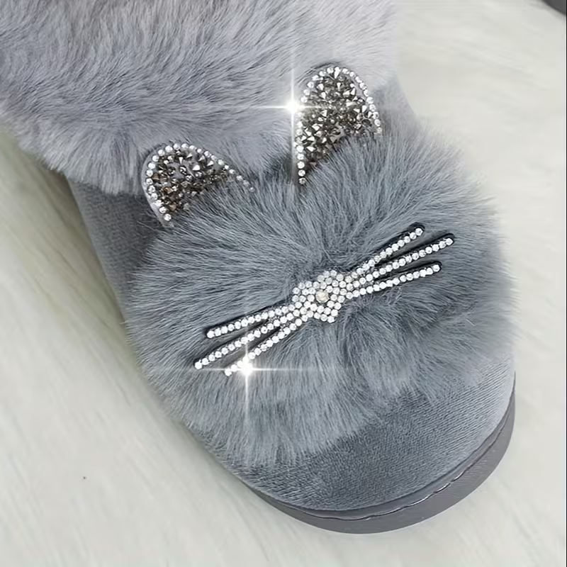 Bequeme warme Damen-Winterpantoffeln – Ansicht 3