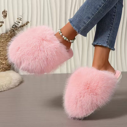 Elegante flauschige Damen-Pantoffeln – Ansicht 17