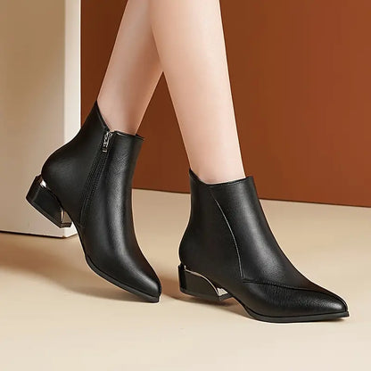 Damen-Stiefeletten mit niedrigem Blockabsatz – Ansicht 5