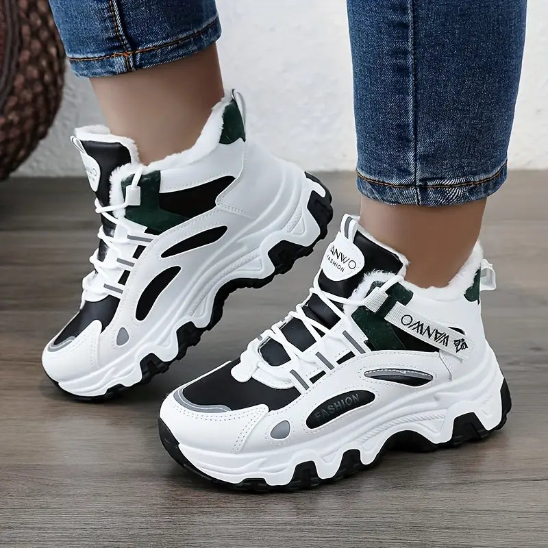 Warme Damen-Wintersneaker in großen Größen – Ansicht 4