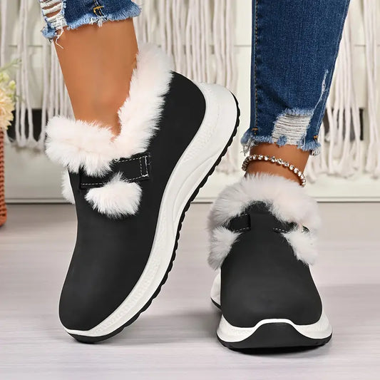 Gefütterte Damen-Winterschuhe mit weiter Passform – Ansicht 1