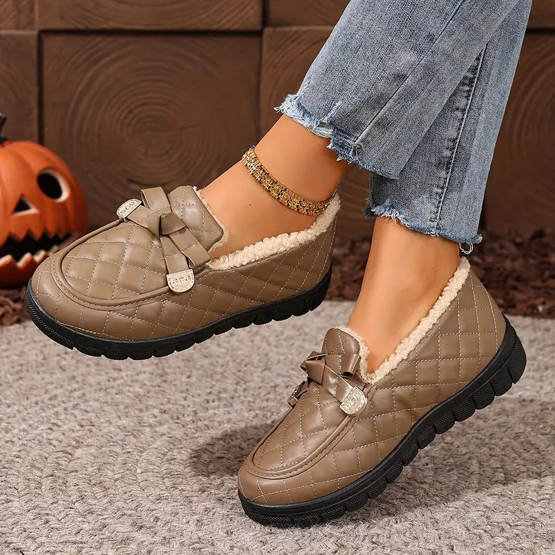 Wärmende wasserdichte Damen-Winterloafer – Ansicht 10