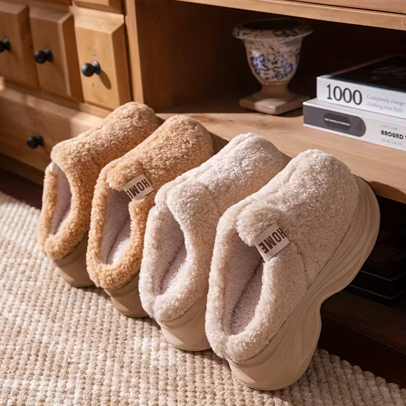 Weiche Damen-Pantoffeln mit dicker Sohle – Ansicht 11