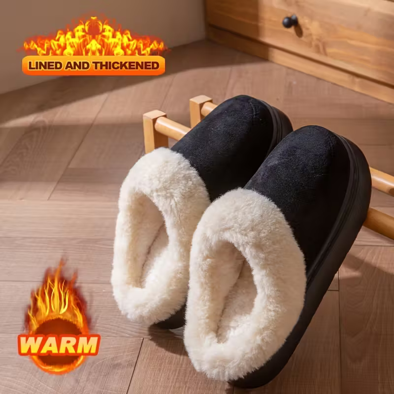 Warme Unisex-Plüschpantoffeln – Ansicht 4