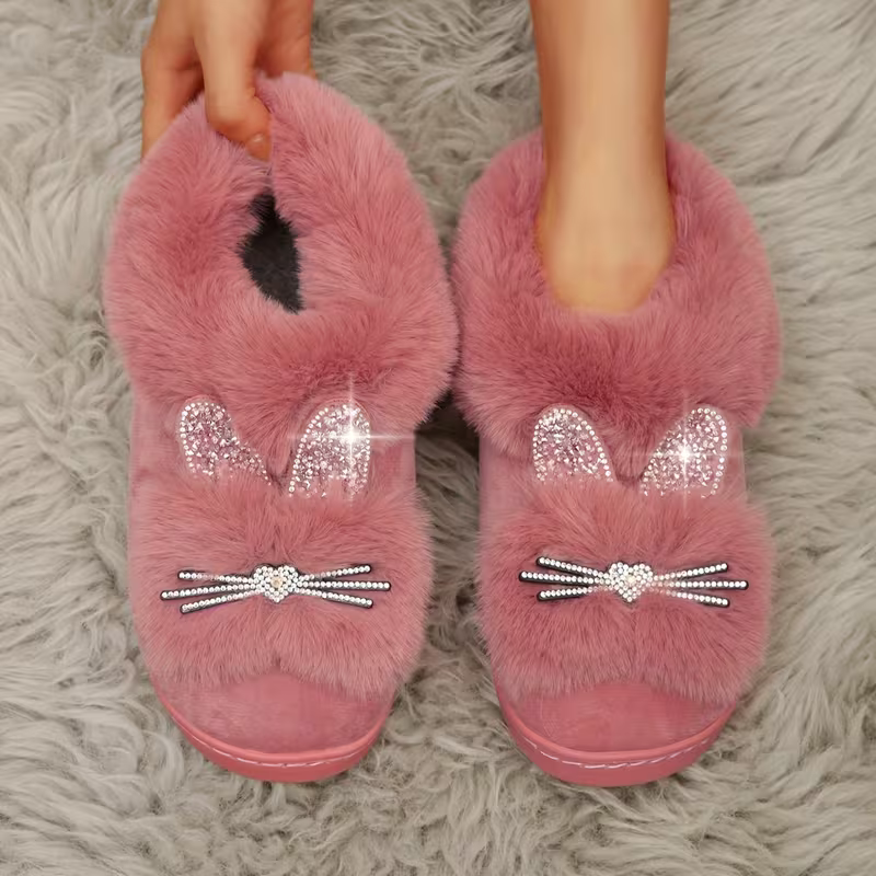 Bequeme warme Damen-Winterpantoffeln – Ansicht 7