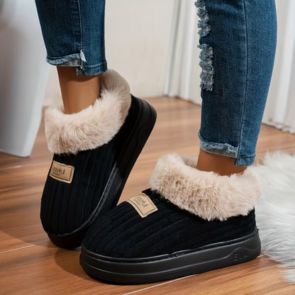 Weiche warme Damen-Pantoffeln mit dicker Sohle – Ansicht 7